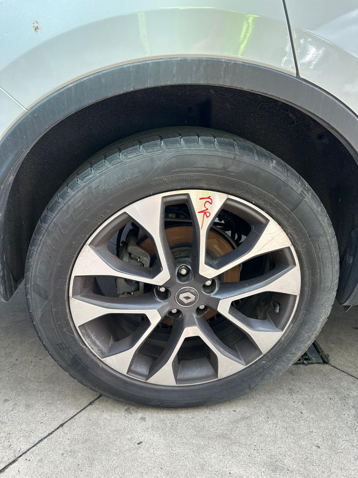 RENAULT KALEOS XZG 05/2016-2025 RIGHT REAR WHEEL ALLOY FACTORY 19X7IN