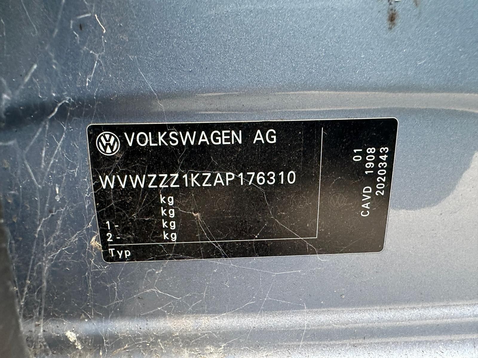 VOLKSWAGEN GOLF GEN 6 10/2008-03/2013 LEFT FRONT SEAT BELT STALK ONLY - Image 11