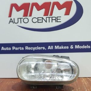 VOLKSWAGEN GOLF RIGHT HEADLAMP GEN 4, HALOGEN TYPE, 3 GLOBES, NON FOG, 09/98-06/