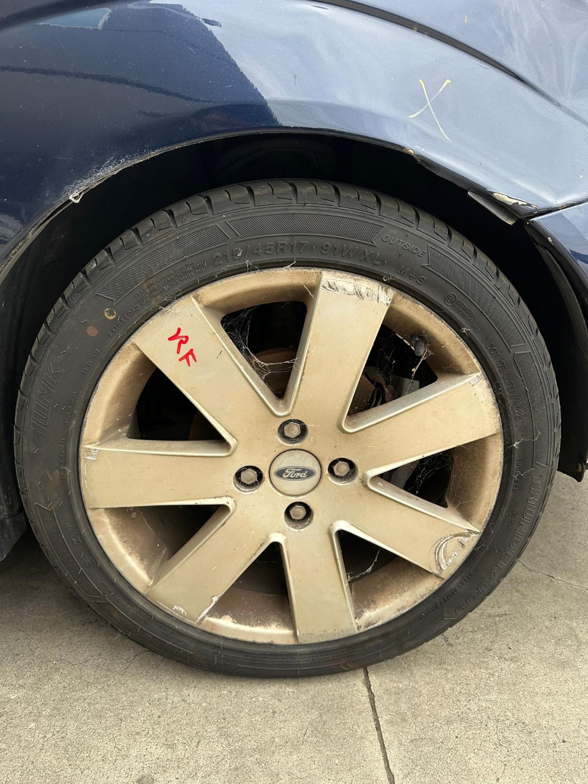 FORD FOCUS LR 01/2001-06/2005 RIGHT FRONT WHEEL ALLOY FACTORY 17IN