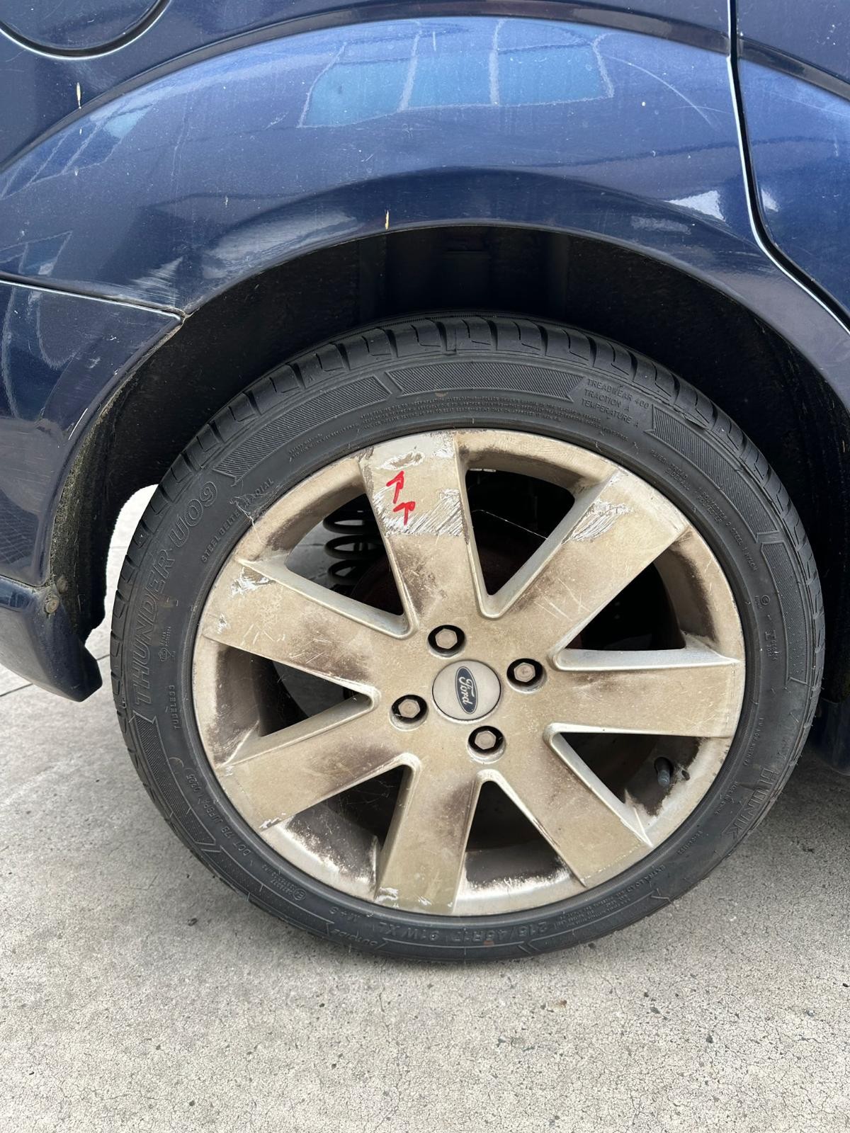 FORD FOCUS LR 01/2001-06/2005 RIGHT REAR WHEEL ALLOY FACTORY 17IN