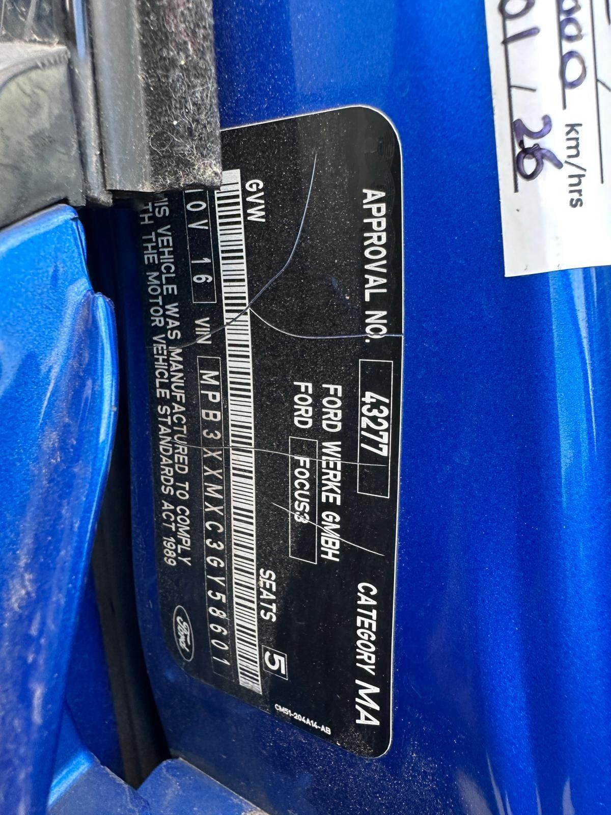 FORD FOCUS LZ 07/2015-11/2018 TAILGATE SPOILERED TYPE TREND HATCHBACK - Image 11