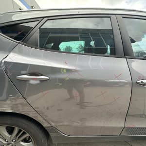 HYUNDAI IX35 LM SERIES 11/2009-01/2016 RIGHT REAR OUTER DOOR HANDLE GREY