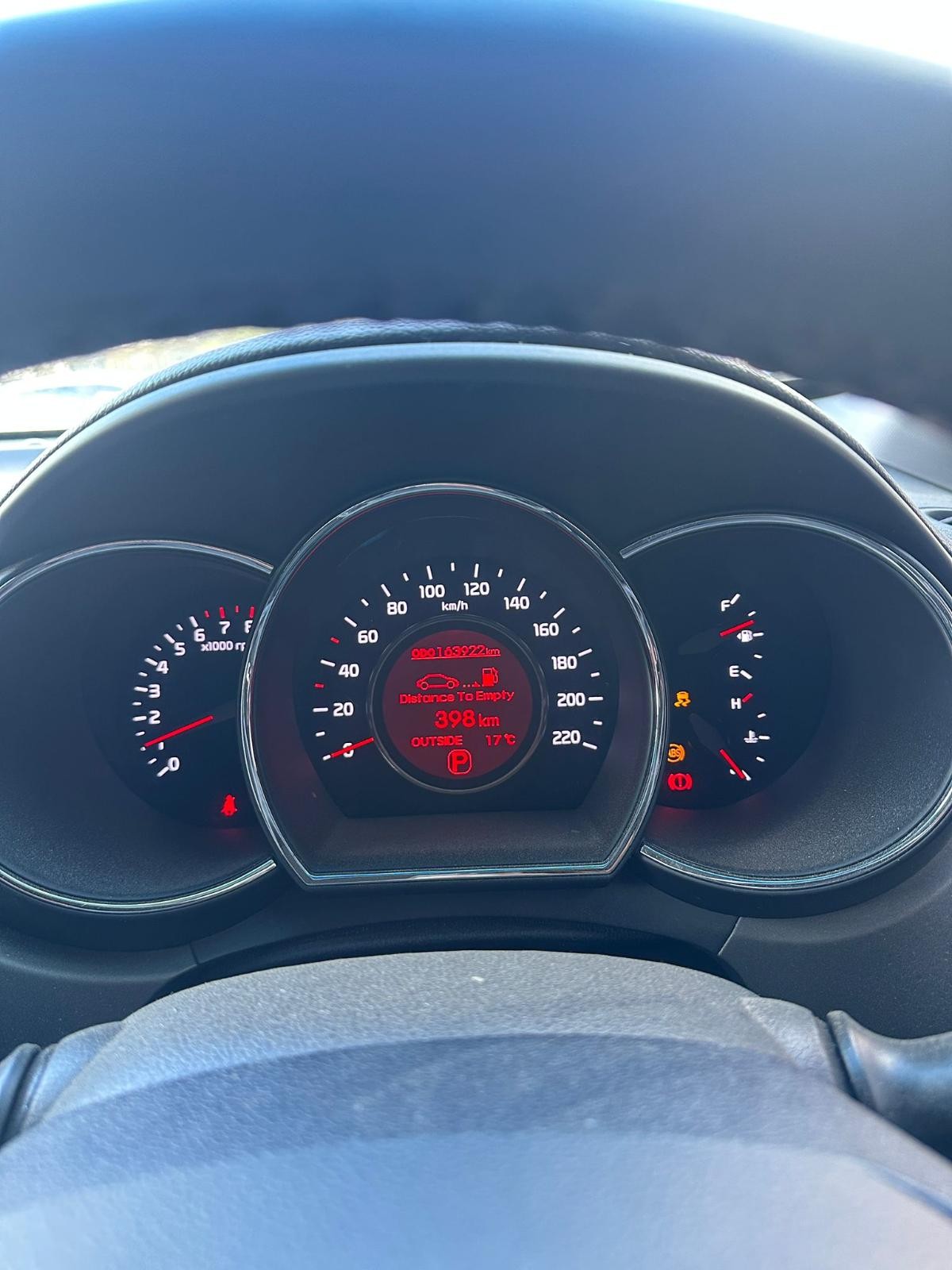 KIA RIO UB 08/2011-11/2016 INSTRUMENT CLUSTER 1.6L PETROL 163922KM 940371W001