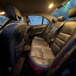 MERCEDES C CLASS W204/S204 07/2007-07/2014 LEFT REAR 2ND SEAT LEATHER BLACK