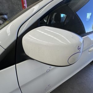 MITSUBISHI MIRAGE LA-LB 12/2012-12/2024 LEFT DOOR MIRROR WHITE P/N 7632B271