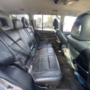 MITSUBISHI PAJERO NP 11/2002-09/2006 LEFT REAR 2ND SEAT LEATHER BLACK