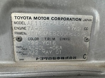 TOYOTA COROLLA AE112 10/1998-11/2001 A/C CONDENSER 1.8L 7A-FE - Image 13