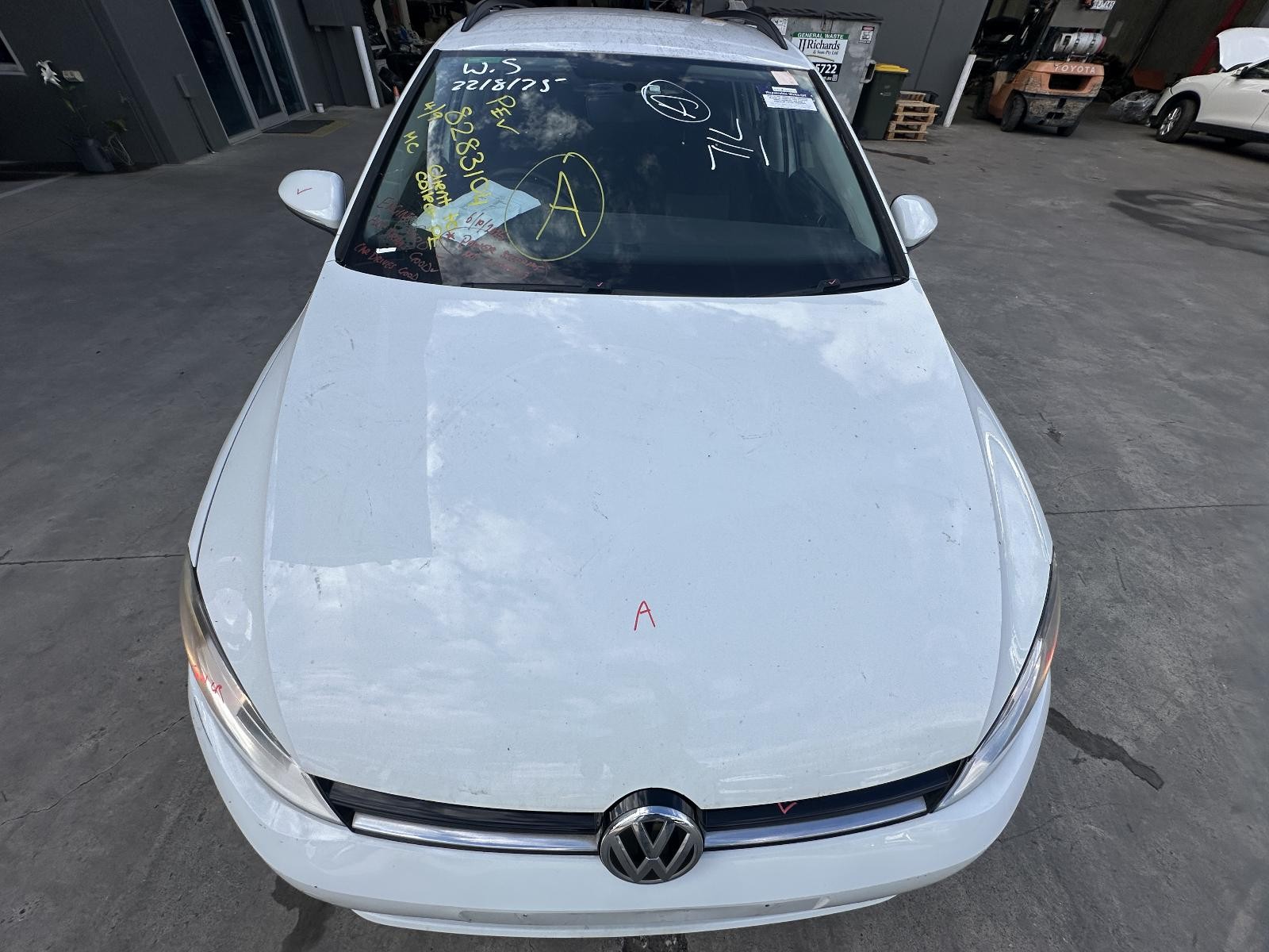 VOLKSWAGEN GOLF GEN 7 11/2012-08/2020 BONNET