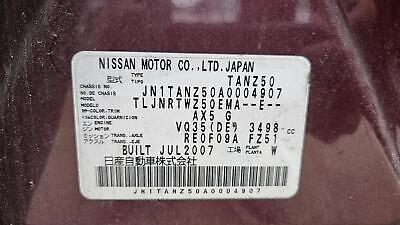 NISSAN MURANO Z50 05/2002-12/2008 RIGHT REAR SEAT BELT ONLY - Image 6