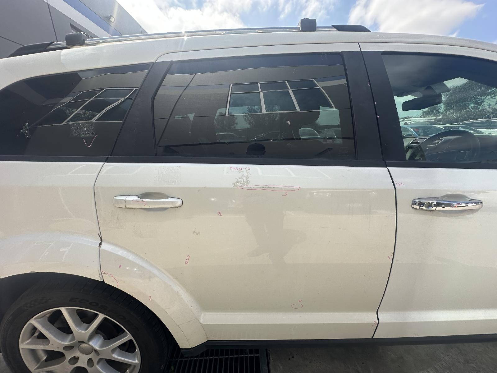 DODGE JOURNEY JC 07/2011-12/2016 RIGHT REAR DOOR WINDOW