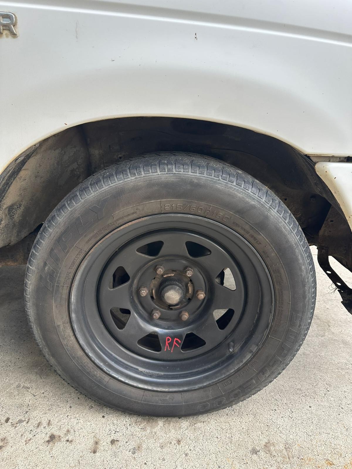 FORD COURIER PC-PH 11/2002-11/2006 RIGHT FRONT WHEEL STEEL 2WD 15X6.5IN