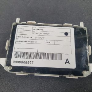 FORD ECOSPORT STEREO/HEAD UNIT 3.5IN DISPLAY, BK, 12/13-09/17 13 14 15 16 17