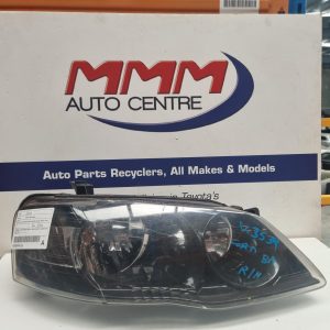 FORD FALCON RIGHT HEADLAMP BF2-BF3, XT/RTV/XL/XLS/GHIA/SR/ES, BLACK INSERT TYPE,