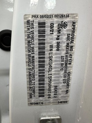 LDV G10 VAN SV7A/SV7C 04/2015-2025 ENGINE ECU ONLY 1.9L DIESEL AUTO T/M - Image 11