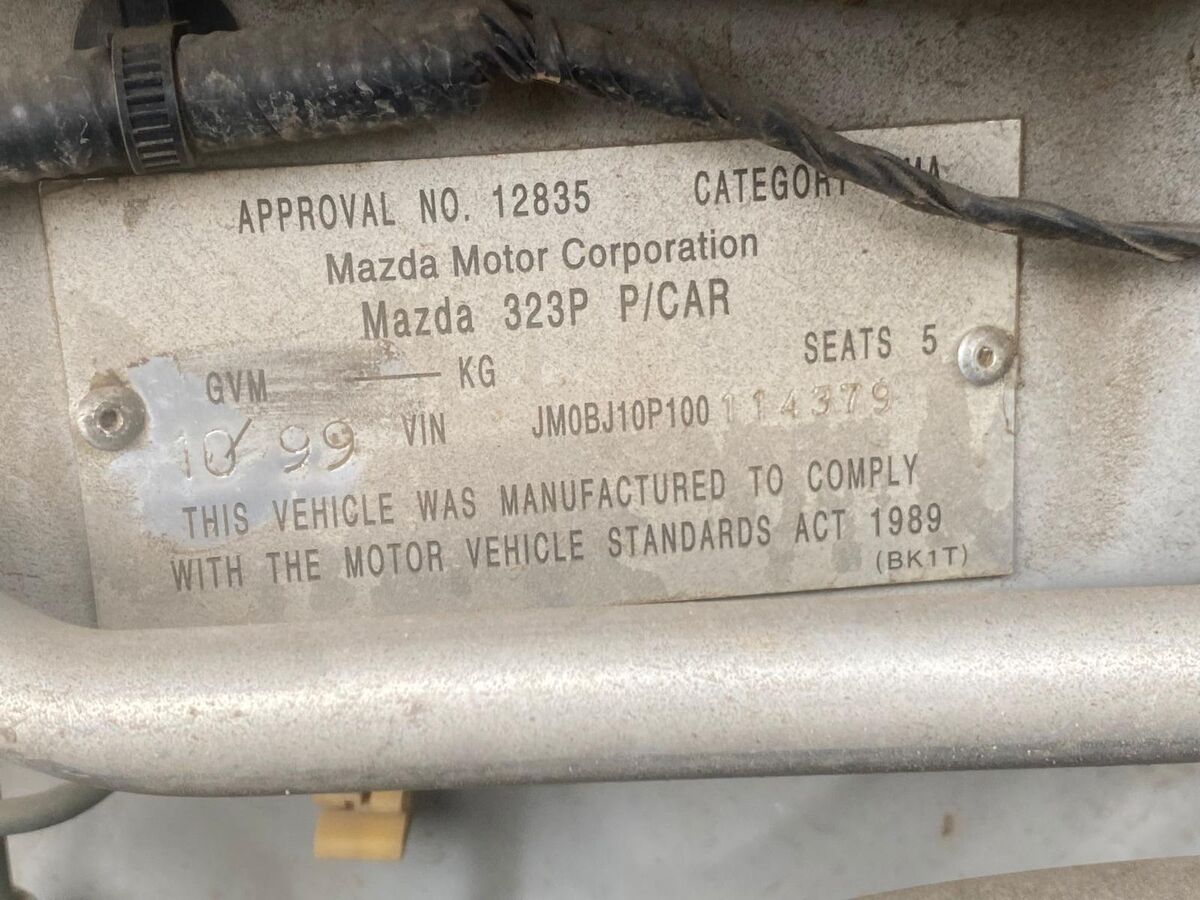 MAZDA 323 09/1998-12/2003 DOOR HANDLE OUTER, RIGHT HAND REAR