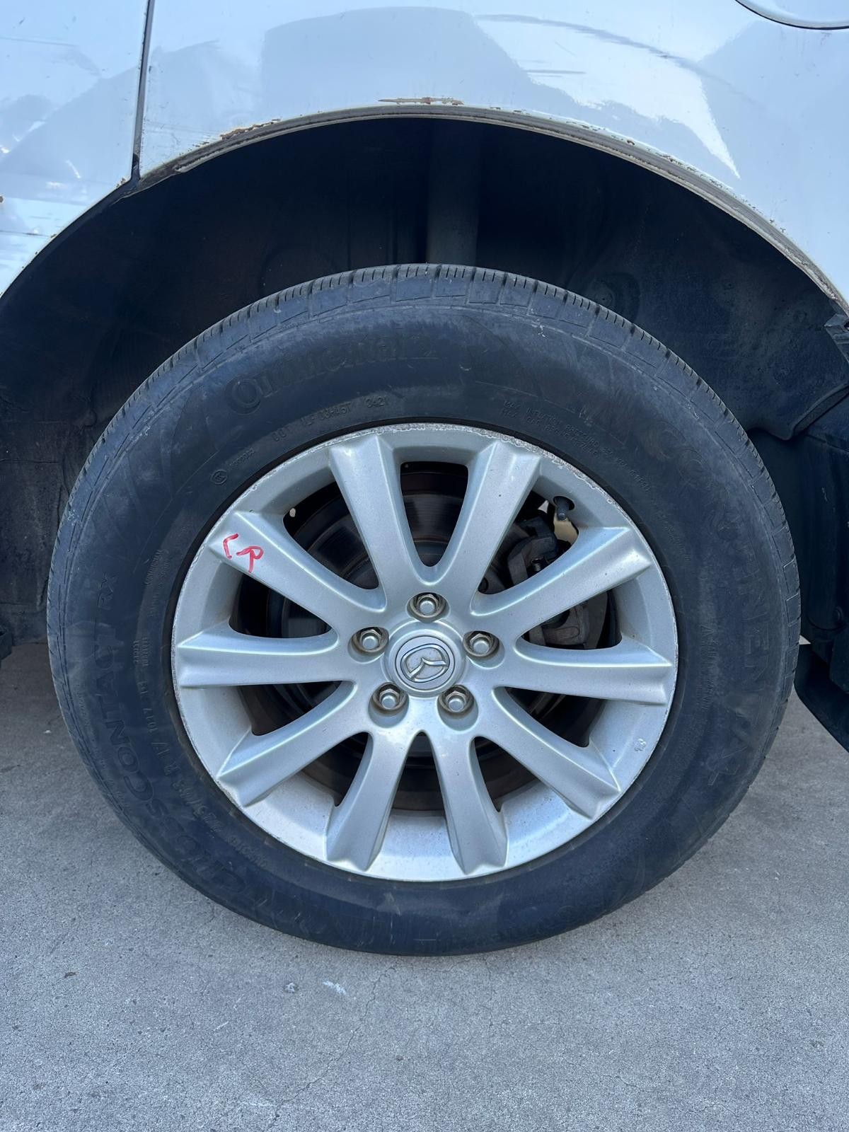MAZDA CX7 ER 11/2006-02/2012 LEFT REAR WHEEL ALLOY FACTORY 17X7IN CLASSIC