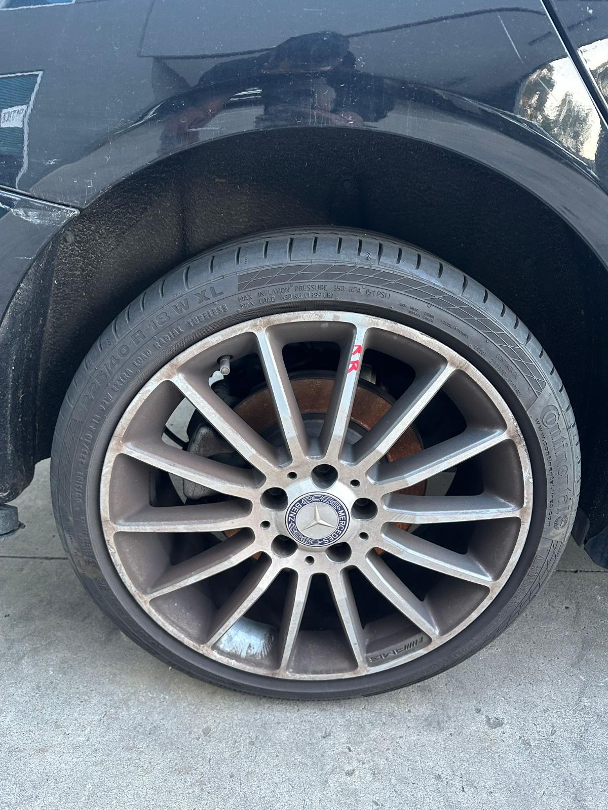 MERCEDES CLA CLASS C117/X117 10/2013-02/2019 LEFT FRONT WHEEL ALLOY 18X7.5IN