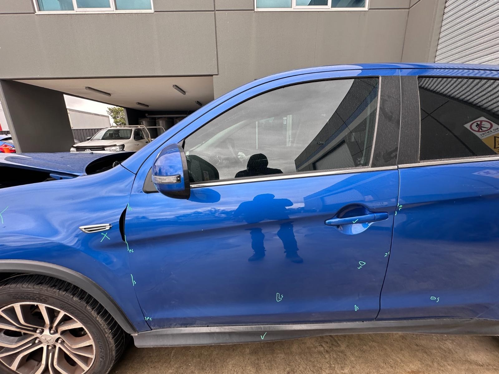 MITSUBISHI ASX XA-XD 05/2010-12/2024 LEFT FRONT OUTER DOOR HANDLE BLUE