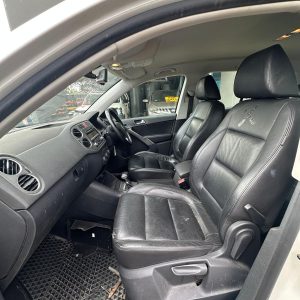 VOLKSWAGEN TIGUAN 5N 05/2008-08/2016 LEFT FRONT SEAT LEATHER BLACK