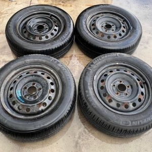 FOR SALE 4 X 2009 MITSUBISHI LANCER STEEL WHEELS & MICHELIN ENERGY TYRES ON SALE