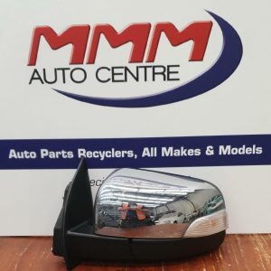 FORD RANGER LEFT DOOR MIRROR XLT, CHROME, POWER FOLD, W/ INDICATOR TYPE, PX SERI