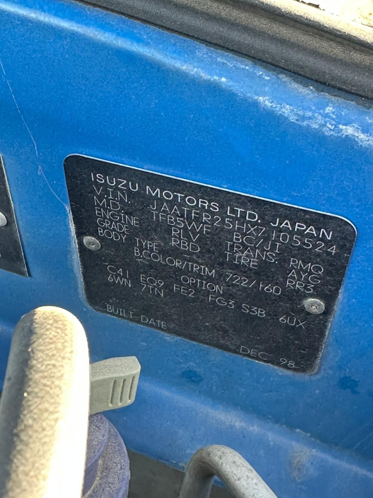HOLDEN RODEO TF 03/1997-03/2003 LEFT FRONT SEAT GREY BUCKET - Image 13