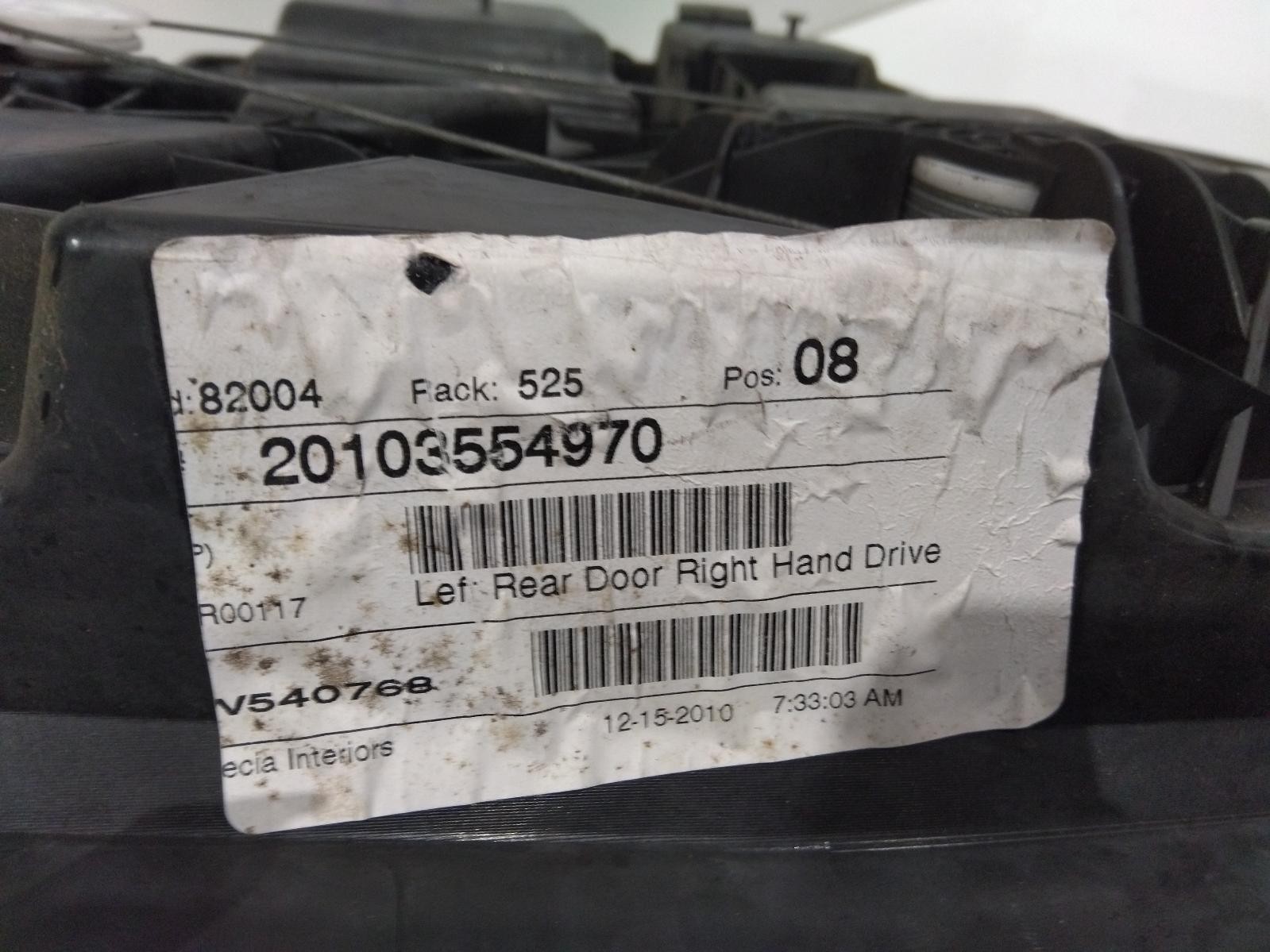 JEEP CHEROKEE KK 02/2008-10/2012 LEFT REAR WINDOW REG/MOTOR P/N 68033459AA - Image 4