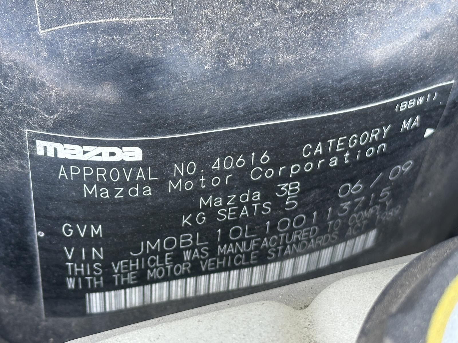 MAZDA 3 BL 04/2009-10/2013 LEFT REAR DOOR SHELL SEDAN - Image 9