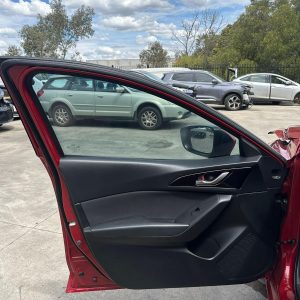 MAZDA 3 BM 11/2013-05/2016 LEFT FRONT DOOR TRIM CLOTH SEDAN