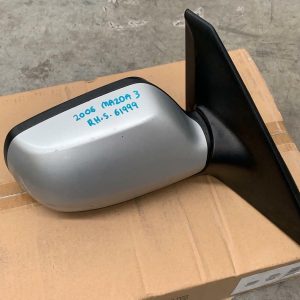 MAZDA 3 RIGHT DOOR MIRROR BK, POWER, HATCH, MPS, 3 WIRE TYPE, 07/06-04/09 06 07