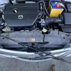 MAZDA 6 2005-2008 FAN PETROL, 2.3, DUAL FAN ASSY, 2 "FORK" MOUNTS AT BOTTOM, GG/