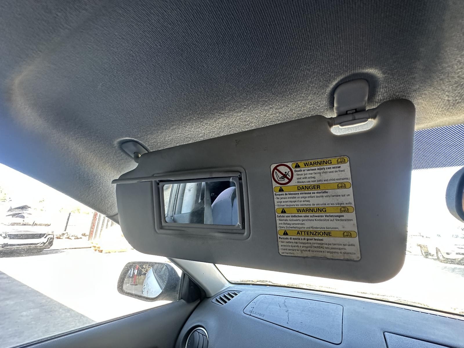 MAZDA 6 GG/GY 09/2002-12/2007 LEFT SIDE SUN VISOR