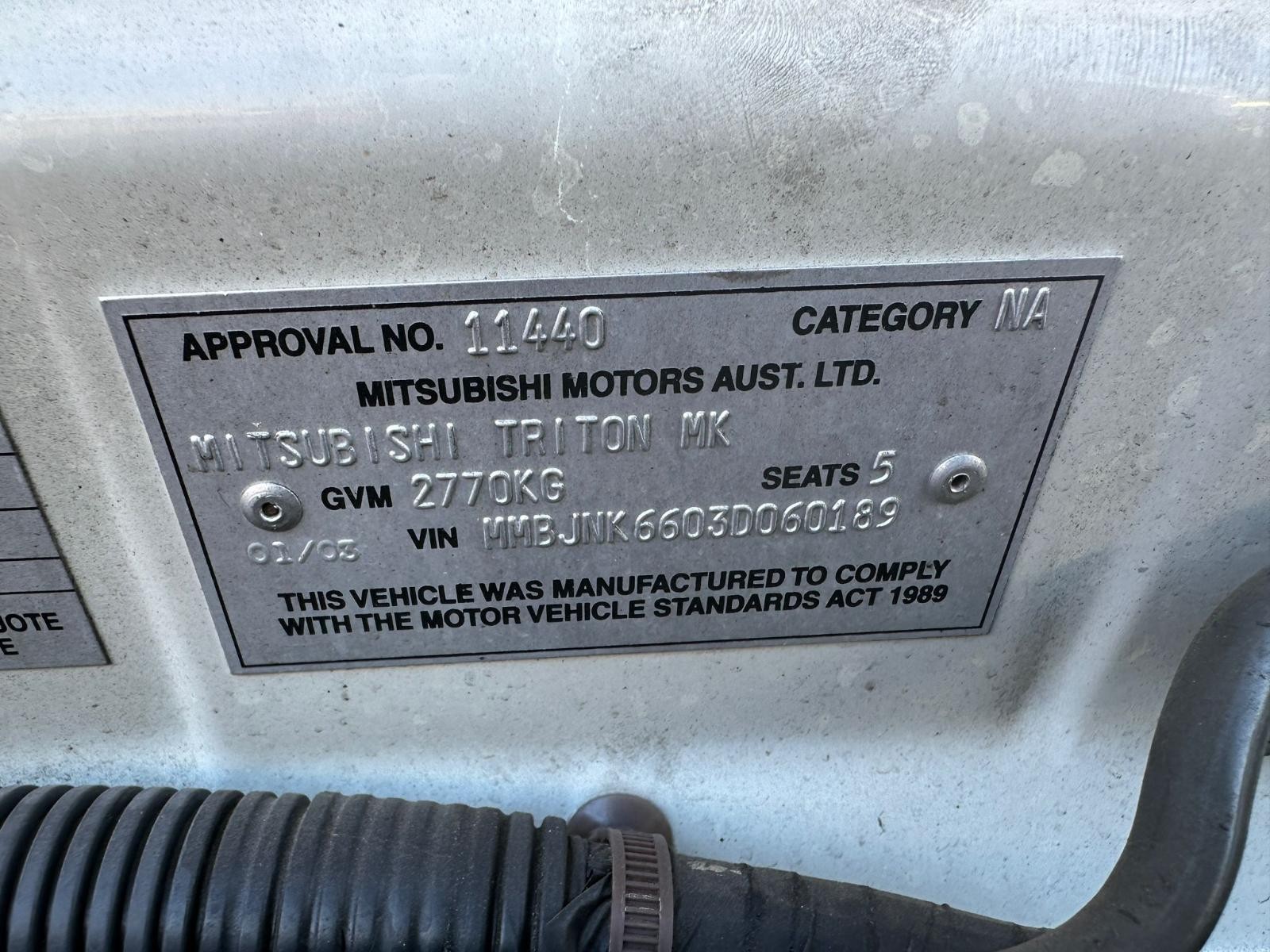 MITSUBISHI TRITON 10/96-06/06 LEFT FRONT WINDOW REG/MOTOR P/N REG ONLY MR144523 - Image 11