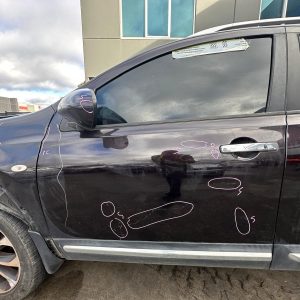 NISSAN DUALIS J10 01/2010-05/2014 LEFT FRONT DOOR SHELL 7 SEATER TYPE