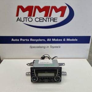 TOYOTA YARIS STEREO/HEAD UNIT SINGLE DISC CD PLAYER (P/N ON FACE 100004), NCP13#