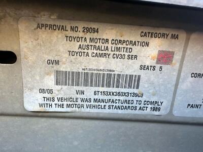 TOYOTA CAMRY SK36 08/2002-05/2006 FUEL TANK PETROL - Image 13