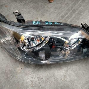 FORD FALCON RIGHT HEADLAMP BA-BF1, FUTURA/FAIRMONT/LTD, CHROME INSERT TYPE, 10/0