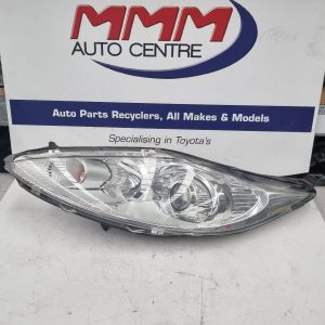 FORD FIESTA LEFT HEADLAMP WS-WT, PROJECTOR TYPE, 07/08- 08 09 10 11 12 13 14