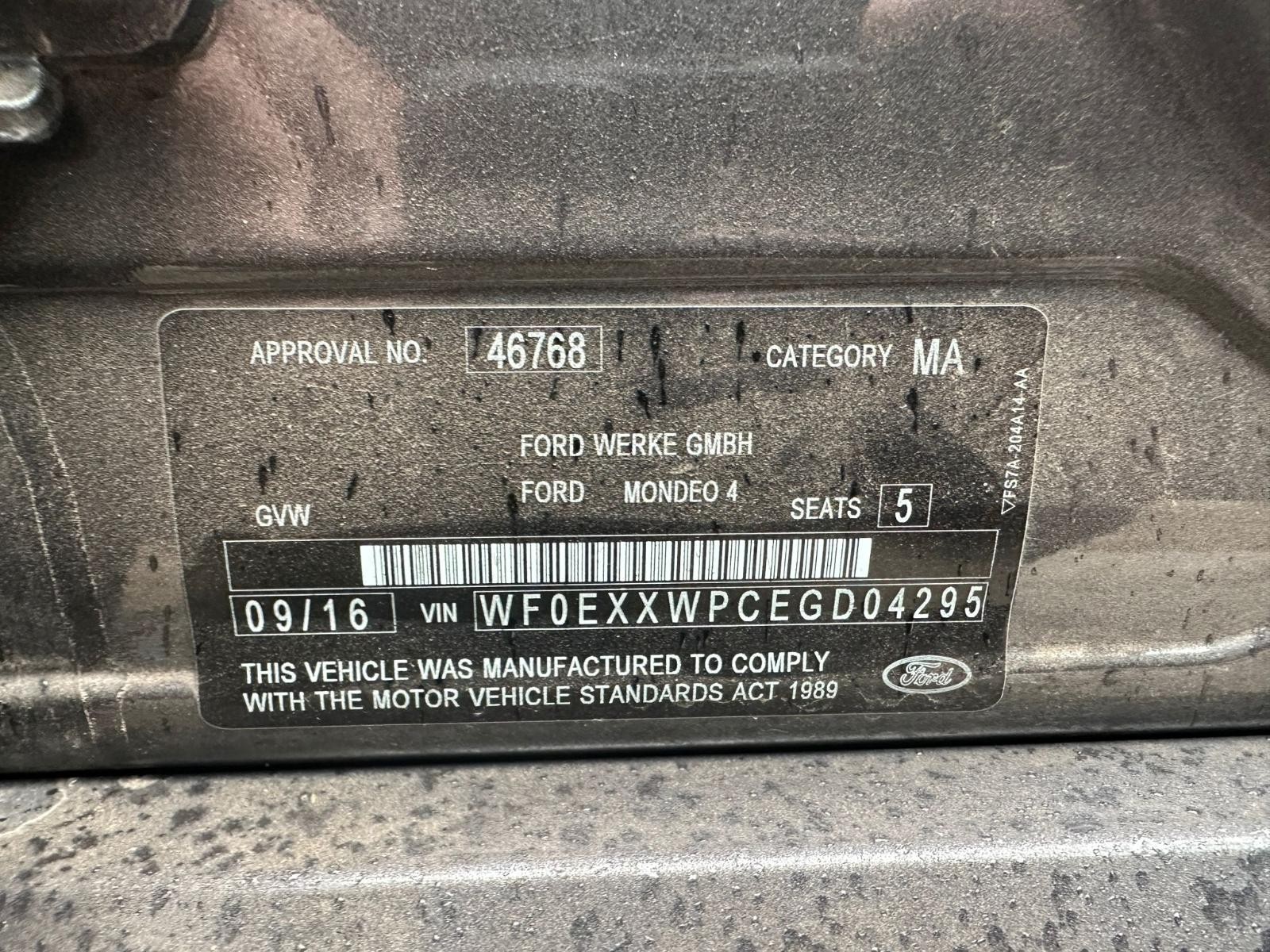 FORD MONDEO MD 09/2014-06/2020 CONSOLE - Image 13