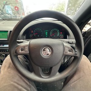 HOLDEN COMMODORE VE 08/2006-08/2009 STEERING WHEEL VINYL BLACK SPOKE TYPE