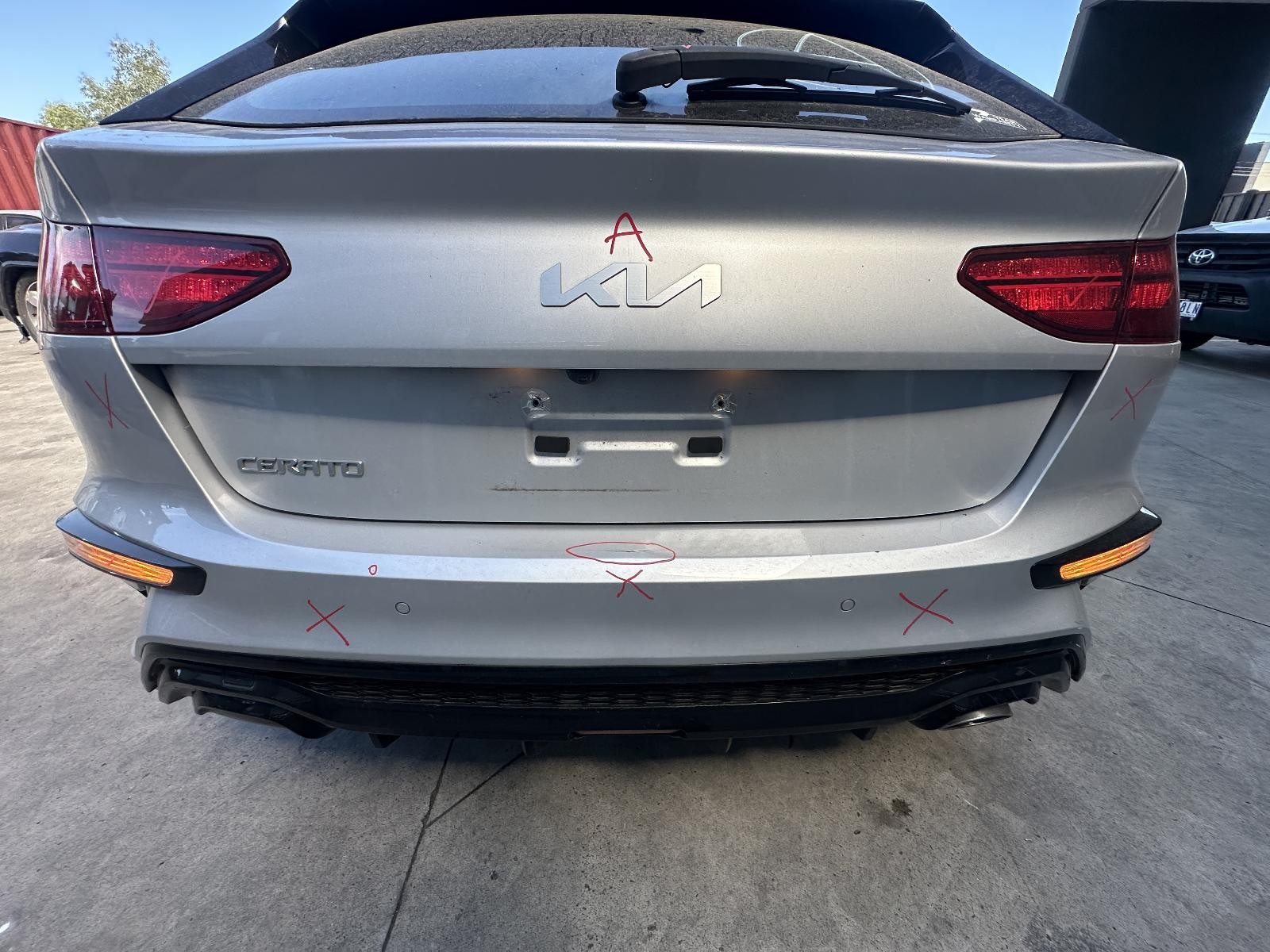 KIA CERATO BD 09/2018-09/2024 REAR BUMPER BAR LOWER MOULDING S/SPORT/SPORT+