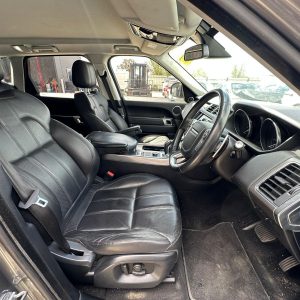 LAND ROVER RANGEROVER SPORT 2013-2022 FRONT SEAT RH FRONT, LEATHER, BLACK, L494,