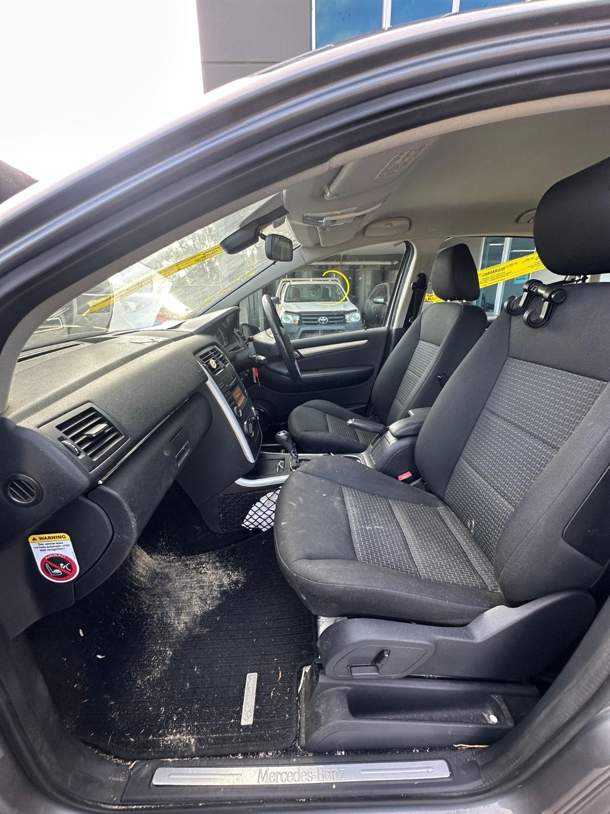MERCEDES B CLASS W245 09/2008-06/2011 RIGHT REAR 2ND SEAT CLOTH BLACK - Image 6