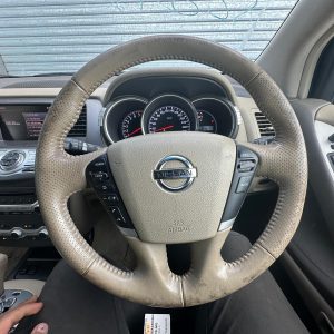 NISSAN MURANO Z51 12/2008-01/2015 STEERING WHEEL LEATHER BEIGE