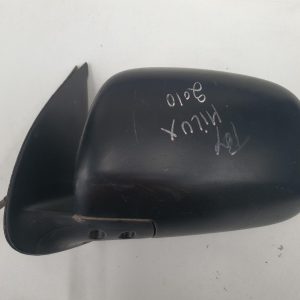 TOYOTA HILUX LEFT DOOR MIRROR POWER, BLACK, NON BASE EXTENSION TYPE, 10 PIN PLUG