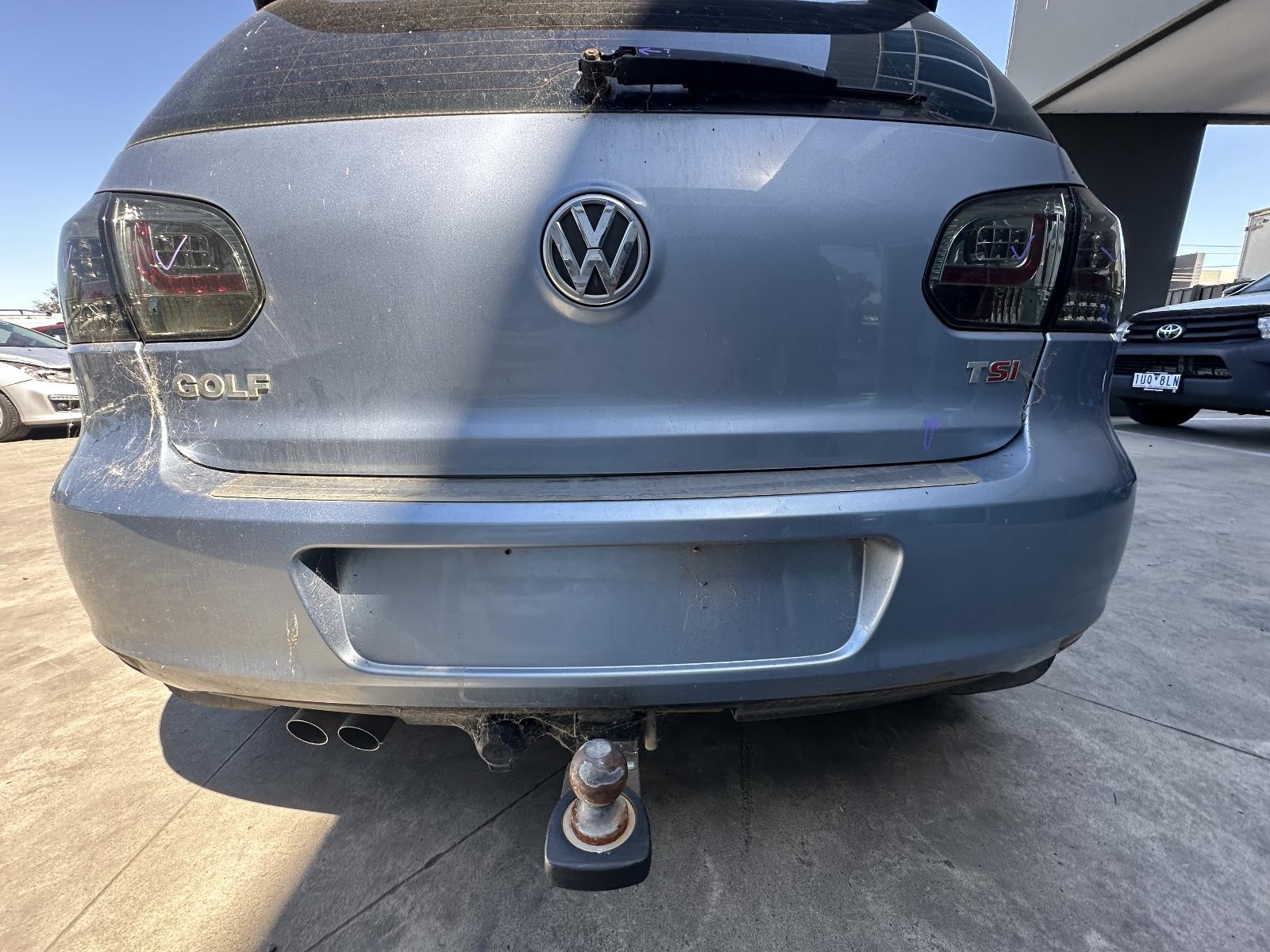 VOLKSWAGEN GOLF GEN 6 10/2008-03/2013 REAR BUMPER STANDARD NON PARK SENSOR TYPE
