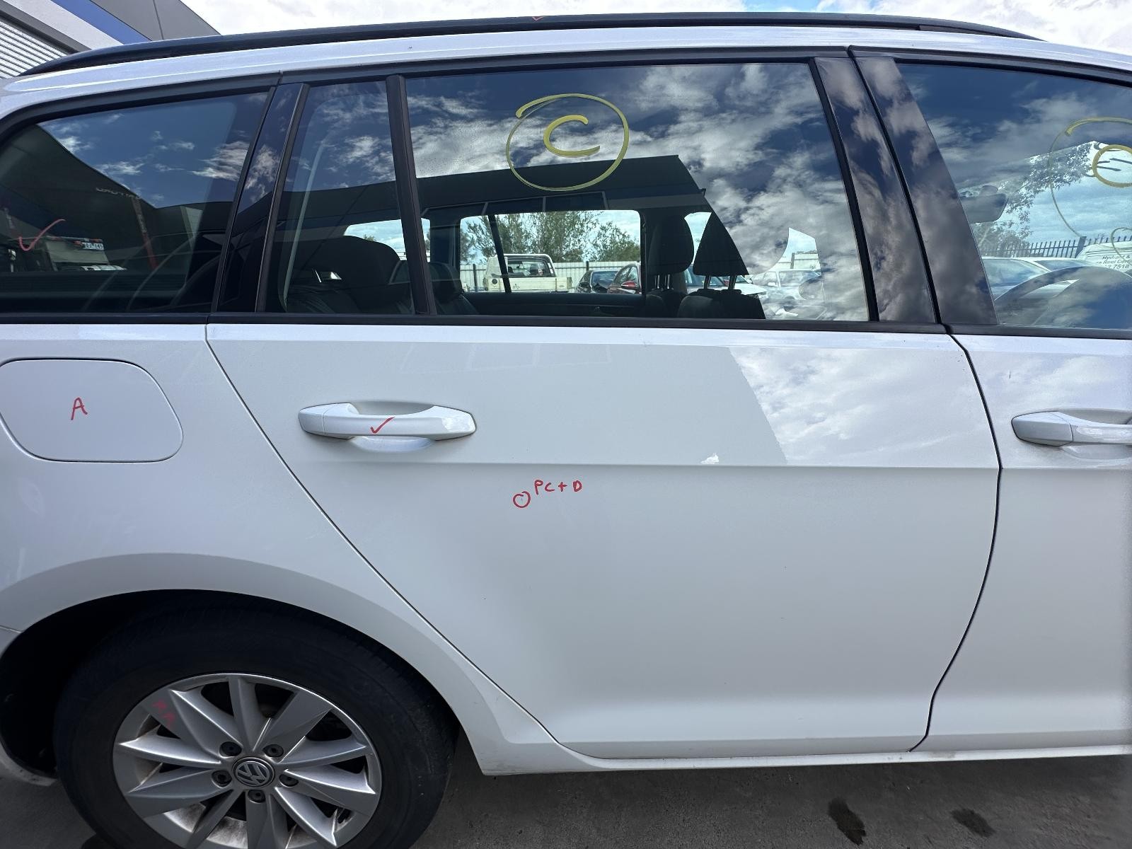 VOLKSWAGEN GOLF GEN 7 11/2012-08/2020 RIGHT REAR DOOR SHELL WAGON/ALLTRACK