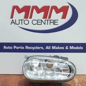VOLKSWAGEN GOLF RIGHT HEADLAMP GEN 4, HALOGEN TYPE, 3 GLOBES, NON FOG, 09/98-06/