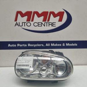 VOLKSWAGEN GOLF RIGHT HEADLAMP GEN 4, HALOGEN TYPE, 3 GLOBES, NON FOG, 09/98-06/